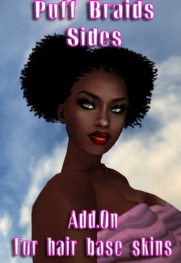 Second Life Marketplace Afro Braids Side