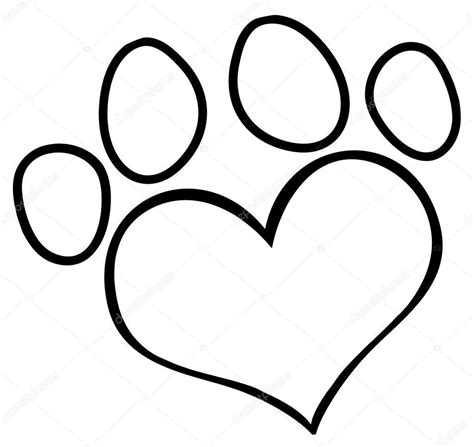 How To Draw A Dog Paw Print Step By Step Amanda Gregorys Coloring Pages
