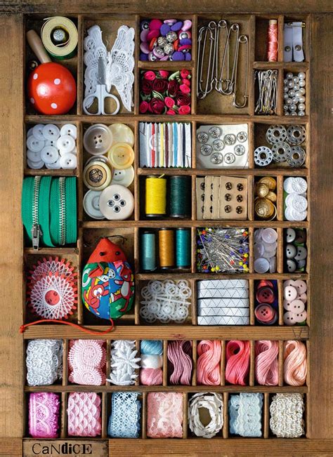 This colorful and detailed statement piece is perfect for quilters, puzzle lovers, and anyone looking to challenge themselves. Sewing Box Jigsaw Puzzle | PuzzleWarehouse.com