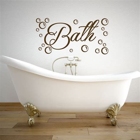 Bubbles And Bath Vinyl Posters Bathroom Wallpapers Bathtub Decals