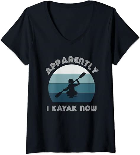 Womens Retro Kayaking Gear Women Kayak Lovers Kayaking For Beginner V