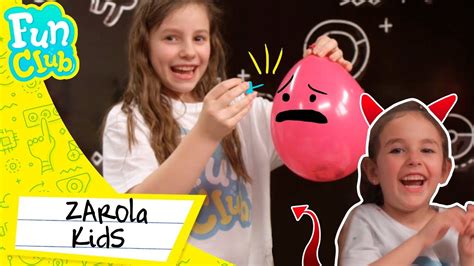 Zarola Kids 🎈globos Misteriosos 🎈¿qué Hay Dentro Fun Club Youtube
