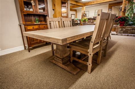 Black Sea Double Pedestal Table Lloyds Mennonite Furniture Gallery