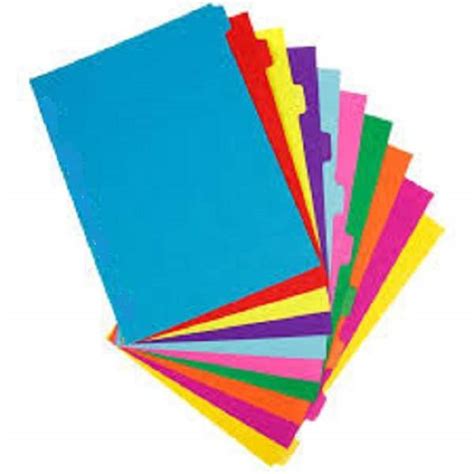 File Divider Separators Files And Folders Stationery