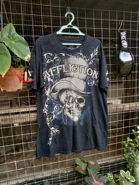 Affliction Vintage Affliction Big Print T Shirt Distressed Grailed