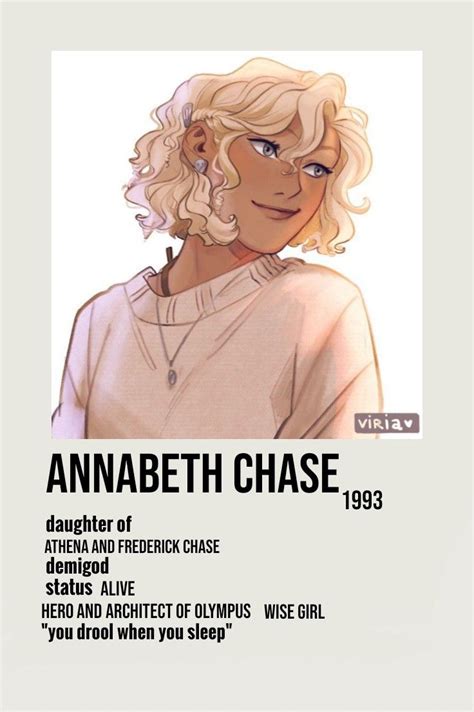 Annabeth Chase Minimalist Poster Percy Jackson Books Percy Jackson