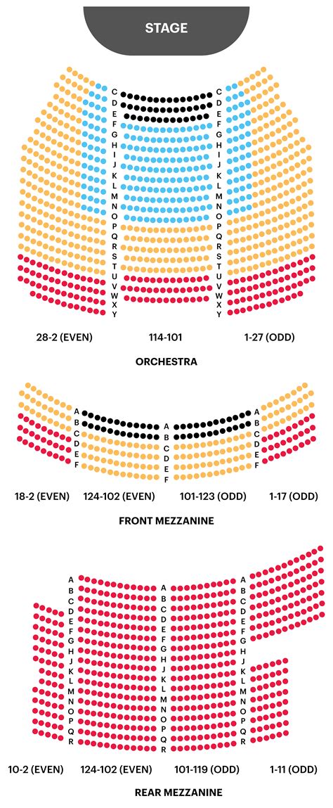 Ambassador Theatre Seating Chart