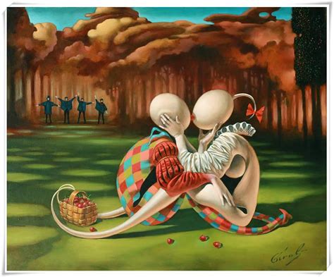 Michael Cheval Surreal Absurdist Hd Print Modern Oil Painting On Canvas