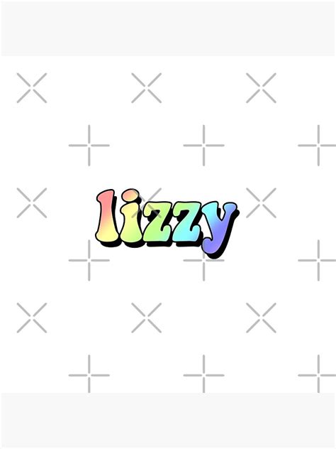 Aesthetic Rainbow Lizzy Name Poster By Star10008 Redbubble