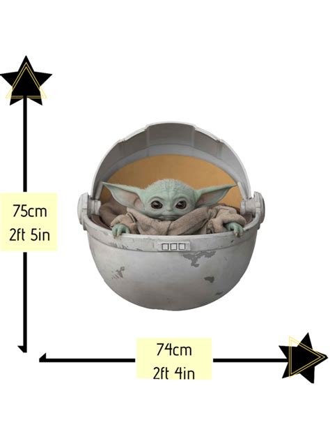 Baby Yoda In Pod Cardboard Cutoutstandeestandup The Child The