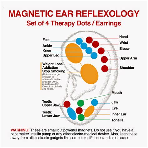 Magnetic Therapy Jewelry Ear Reflexology