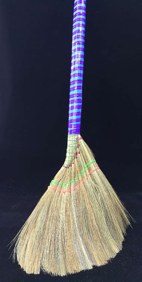 3 X Natural Vietnamese Straw Grass Handmade Brooms Original Nsw