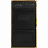 24 Double Wall Oven Electric Black