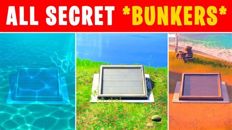How To Find A Hidden Bunker All Bunker Locations In Fortnite