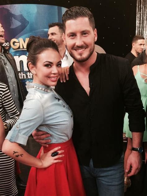 Val And His Dwts19 Partner Janel Parrish On Gma 040914 Val Chmerkovskiy Dancing With The