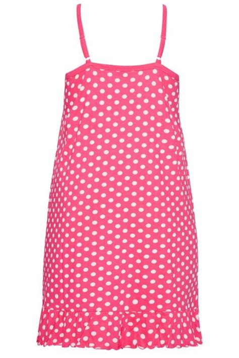 Pink Polka Dot Chemise Sizes 16 40 Yours Clothing
