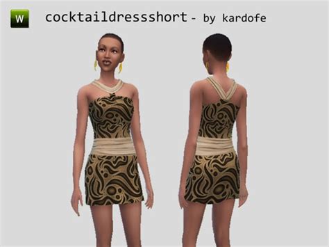 Kardofe Print Dress The Sims 4 Catalog