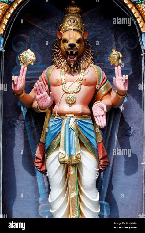 Sri Krishnan Hindu Temple Hindu Mythology Narasimha The Man Lion One