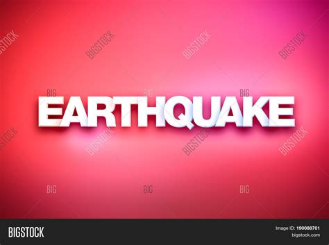 Word Earthquake Image And Photo Free Trial Bigstock