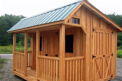 Saltbox Shed With Porch Freds Custom Sheds Shed With Porch Shed