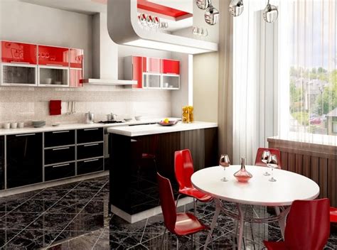Warna cat dapur merah dapat digabungkan dengan perabot dan peralatan dapur dengan warna netral untuk menyeimbangi warna merah yang cerah. WARNA CAT BAGUS - Inspirasi warna cat rumah minimalis