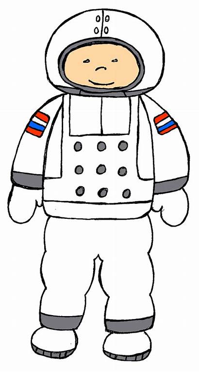 Astronaut Clip Clipart Astronauts Space Cartoon Cliparts
