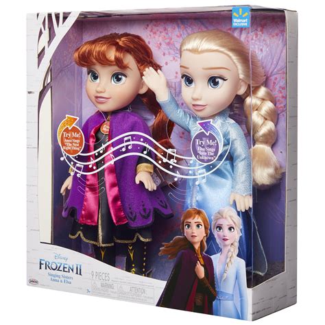 Disney Princess Anna And Elsa Inch Singing Babes Feature Fashion Doll Pack