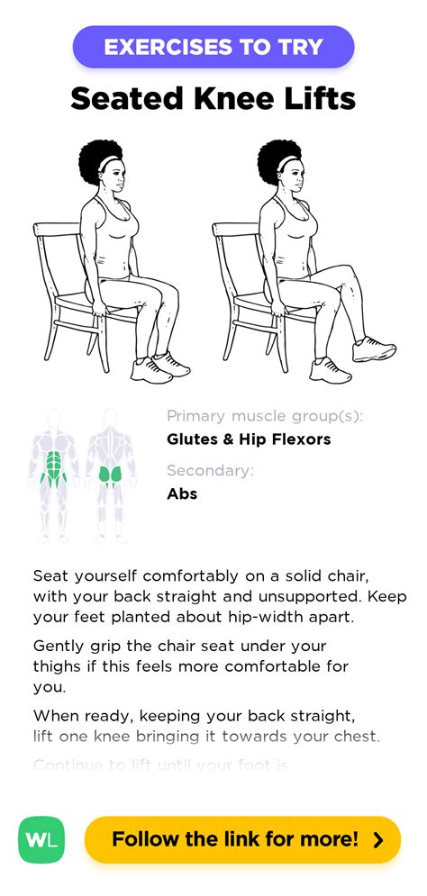 Seated Knee Lifts Elevations Workoutlabs Exercise Guide