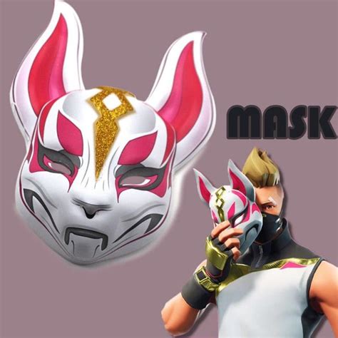 🎃fortnite Drift Fox Mask Halloween Costume Party For Kids Girl Game