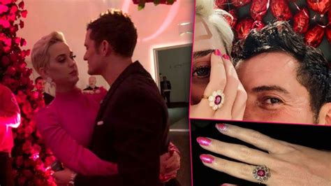 Katy Perry And Orlando Bloom Are Engaged See The Engagement Ring Pics