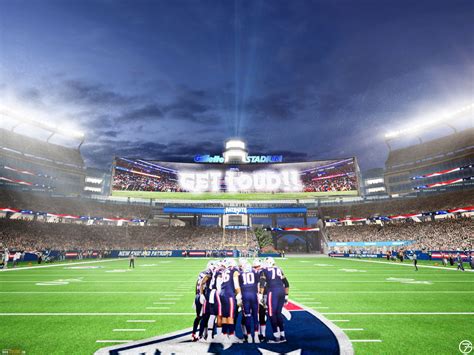 See Patriots Giant Video Board Lighthouse Look Like At Gillette