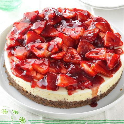 Glazed Strawberry Cheesecake Recipe How To Make It