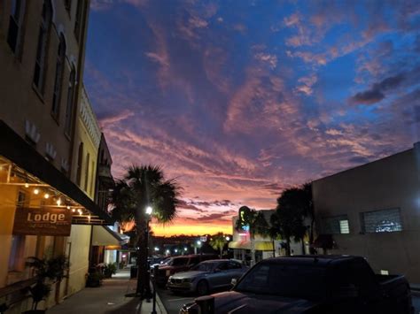 Sunset Sky Over Downtown Ocala Ocala