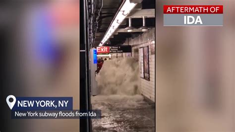 Wdsu News New York Subway Station Filled With Ida Floodwater