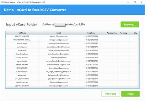 Convert Vcard To Csv Export Multiple Vcf Contacts To Csv File Hot Sex