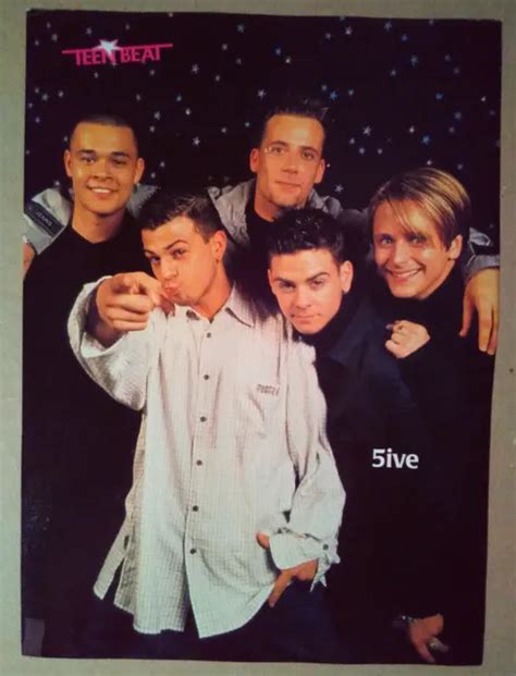 Pin Up Magazine ~ Boyband Five Avec Ritchie Neville ~années 1990 ~~back Freddie Prinze Jr Eur