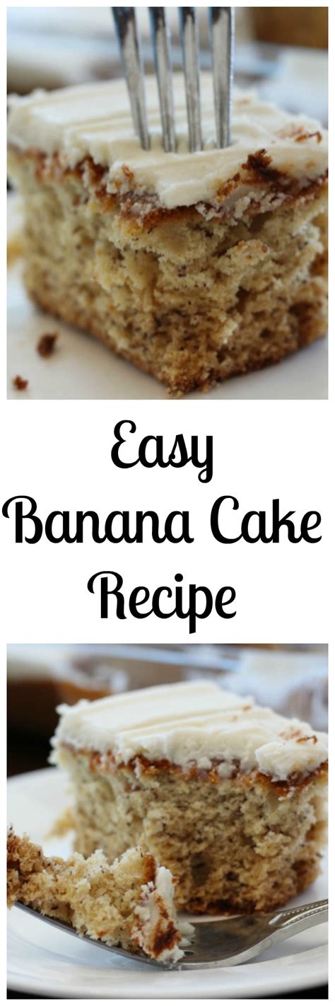 The perfect banana cake, and recipe can be make only only loaf. Simple Banana Cake Recipe--full of flavor and so easy to ...