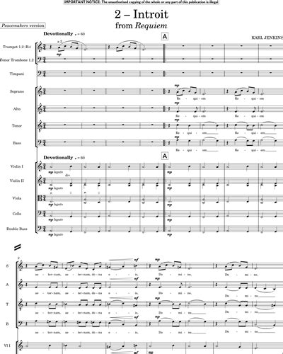 Introit From Requiem Sheet Music By Karl Jenkins Nkoda