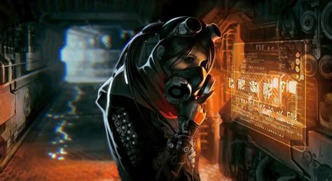 Wallpaper Cyberpunk Futuristic Science Fiction Darkness