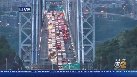 Commuter Alert George Washington Bridge Delays Youtube