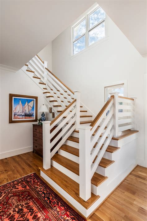 The charming farmhouse staircase gets a modern revamp. Modern Farmhouse - Farmhouse - Staircase - Other - by CarsonSpeer Builders