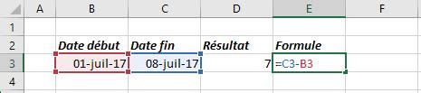 Calculer Le Nombre De Jours Entre Deux Dates Microsoft Excel