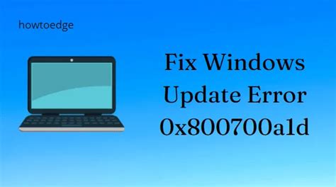 Napraw Błąd Windows Update 0x800700a1 Twcb Pl