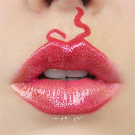Heart Lip Liner With Lip Gloss By Kaileykbeautyarts On Instagram