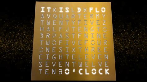 World clock ▾ world clock. Dr. D-Flo's Word Clock Uses Anodized Aluminum + HDPE ...