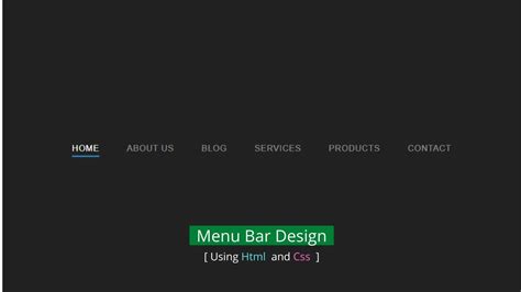 Menu Bar Using Html And Css Navigation Bar Using Html And Css Hot Sex Picture