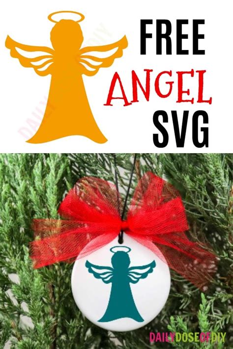 Angel Svg Cut File 12 Days Of Free Christmas Svgs Daily Dose Of Diy