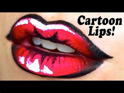 Makeup Artist Cartoon Lipstick Swatches Tutorial Pics