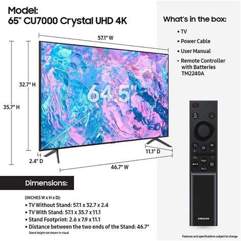 Samsung 65 Class Led 4k Uhd Cu7000 Smart Tv Gizmos And Gadgets
