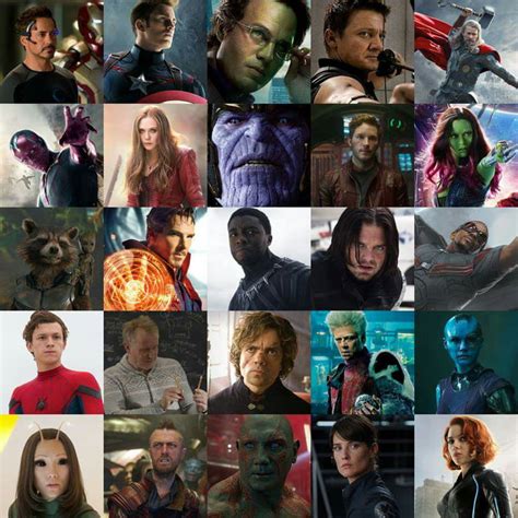 The Official Confirmed Cast For Avengers Infinity War 9gag